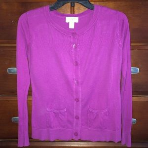 Ann Taylor Loft button down sweater cardigan